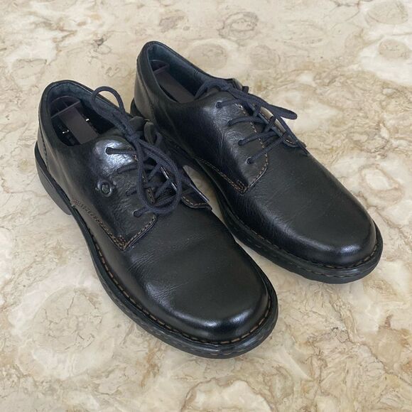 Born Leather Oxford Lace Up Derby Shoes - Picture 2 of 14